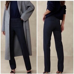 NWT Banana Republic LONG Straight Sloan Pant Navy 10